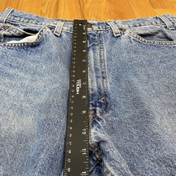 Vintage Levis 540 Relaxed Jeans Mens 33x30 Blue Denim Made USA 90s Brown Tab - Picture 10 of 13